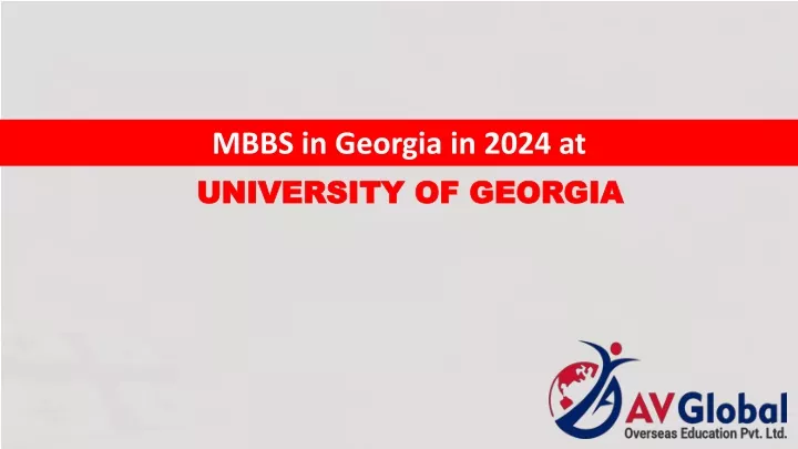 mbbs in georgia in 2024 at