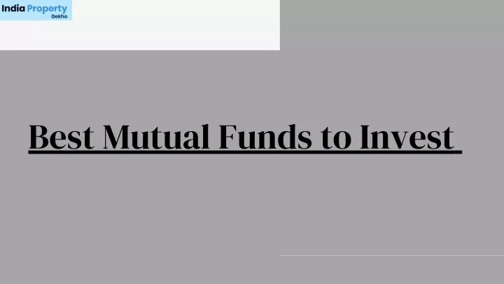 best mutual funds to invest