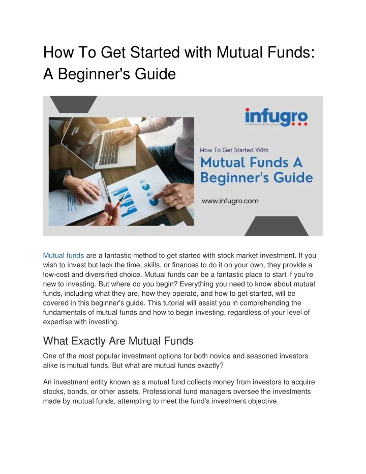 how to get started with mutual funds a beginner