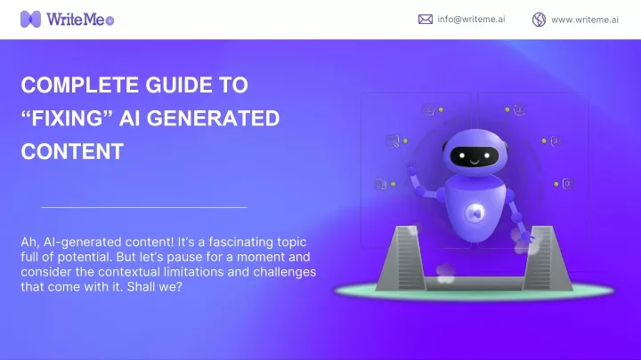 complete guide to fixing ai generated content