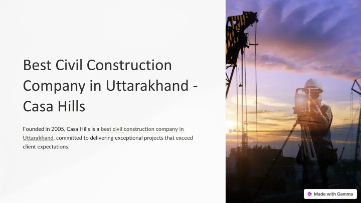 best civil construction company in uttarakhand