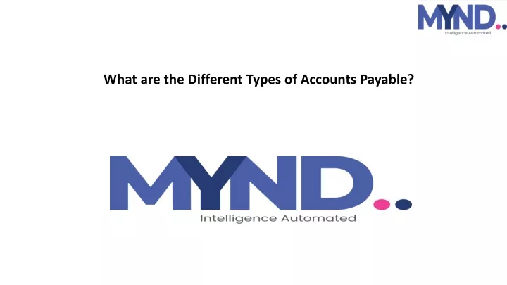 what are the different types of accounts payable