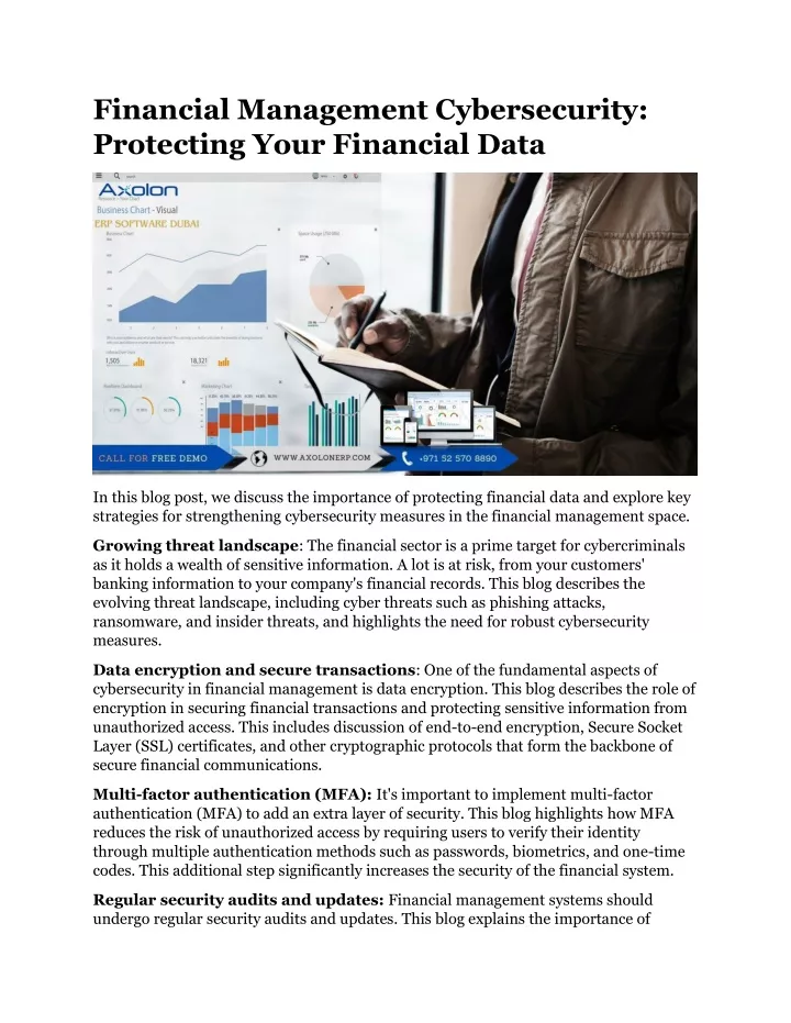 financial management cybersecurity protecting