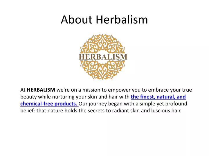 about herbalism
