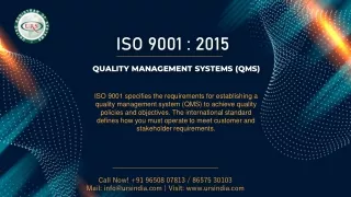 Importance of ISO 9001 Quality Management System Certification