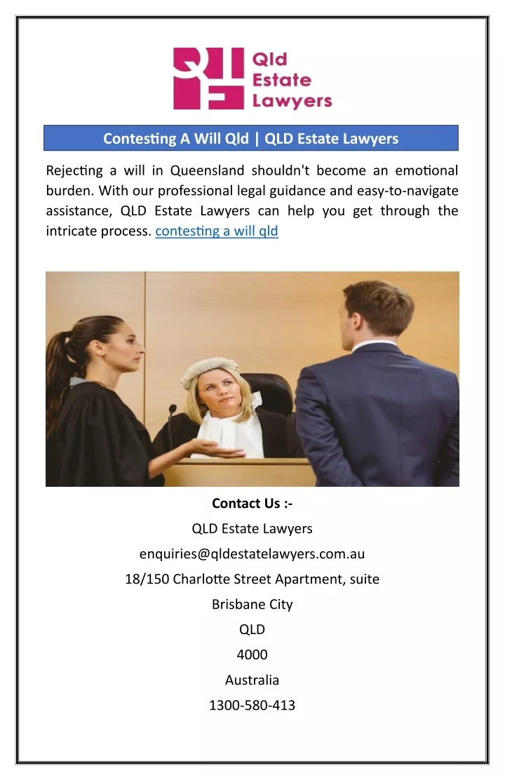 contesting a will qld qld estate lawyers