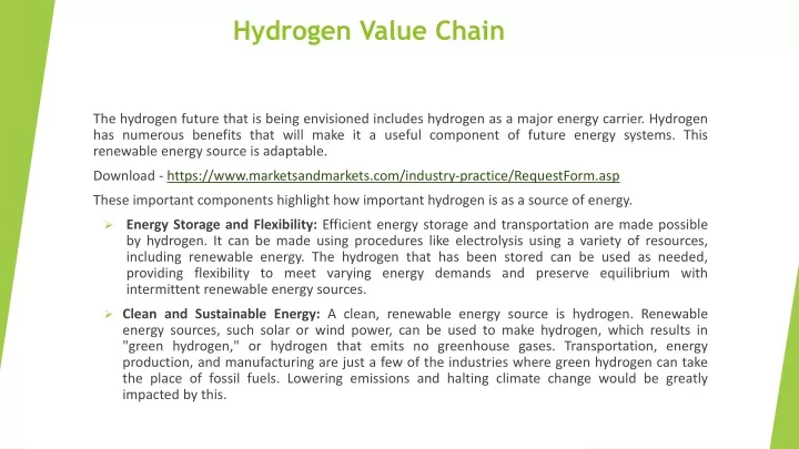 hydrogen value chain