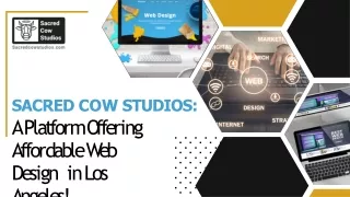 Sacred Cow Studios A Platform Offering Affordable Web Design in Los Angeles
