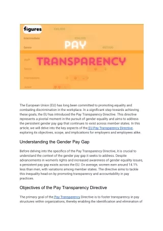 Pay Transparency