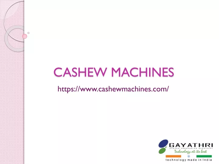 cashew machines