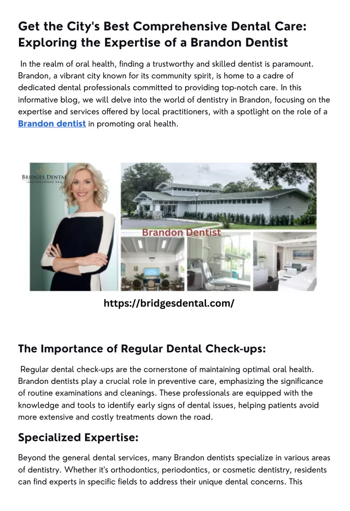 get the city s best comprehensive dental care