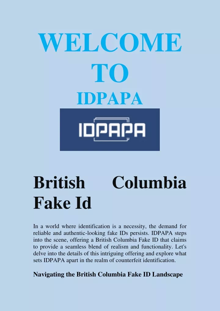 welcome to idpapa