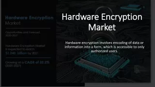 Hardware Encryption Market projected to garner $1,239.85 billion BY amr