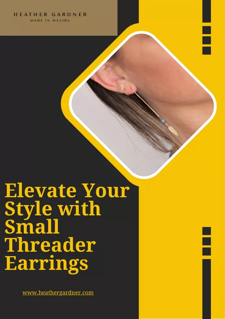 elevate your style with small threader earrings