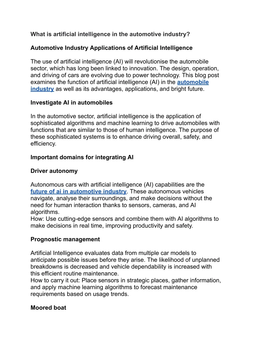 PPT - What is artificial intelligence in the automotive industry ...