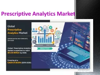 Prescriptive Analytics Market to reach $12.35 billion by Amr