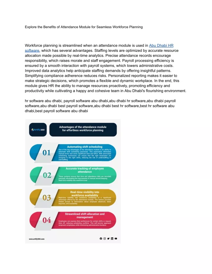 explore the benefits of attendance module