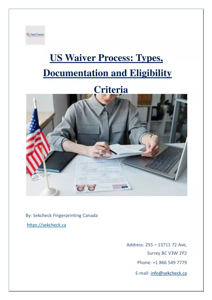 us waiver process types documentation