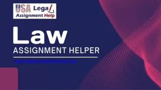 Law Assignment Helper in USA