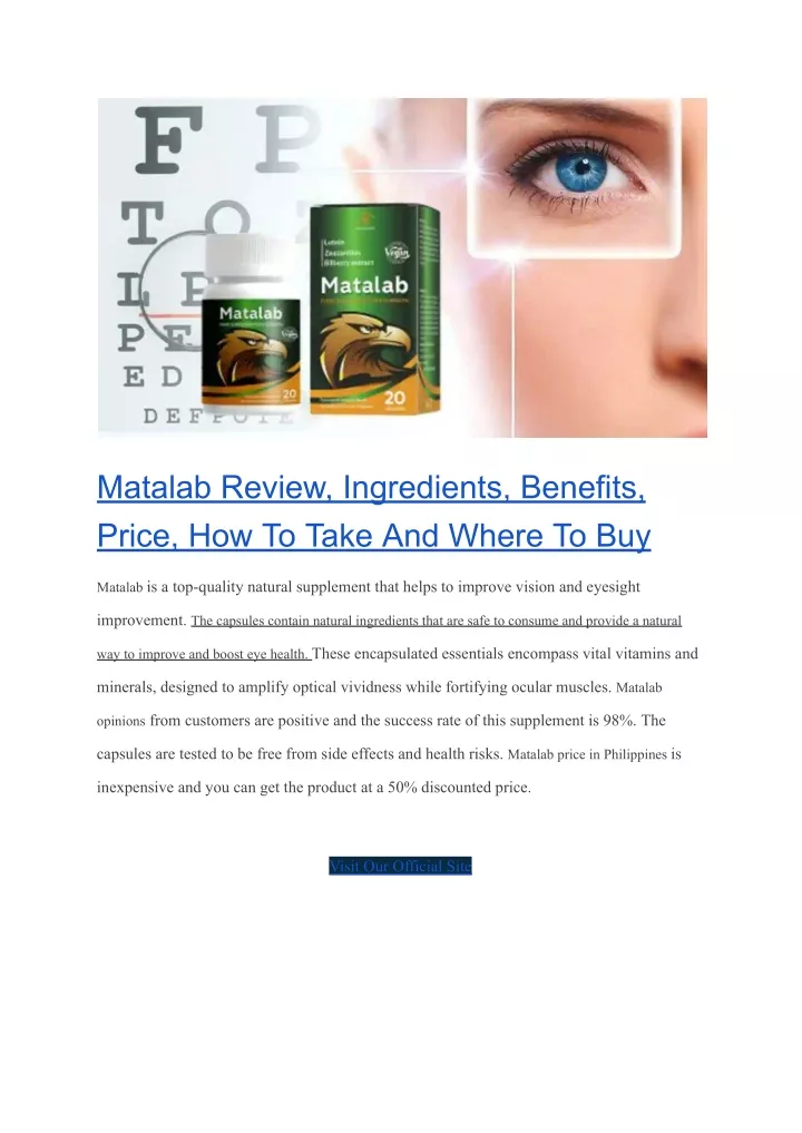 matalab review ingredients benefits price