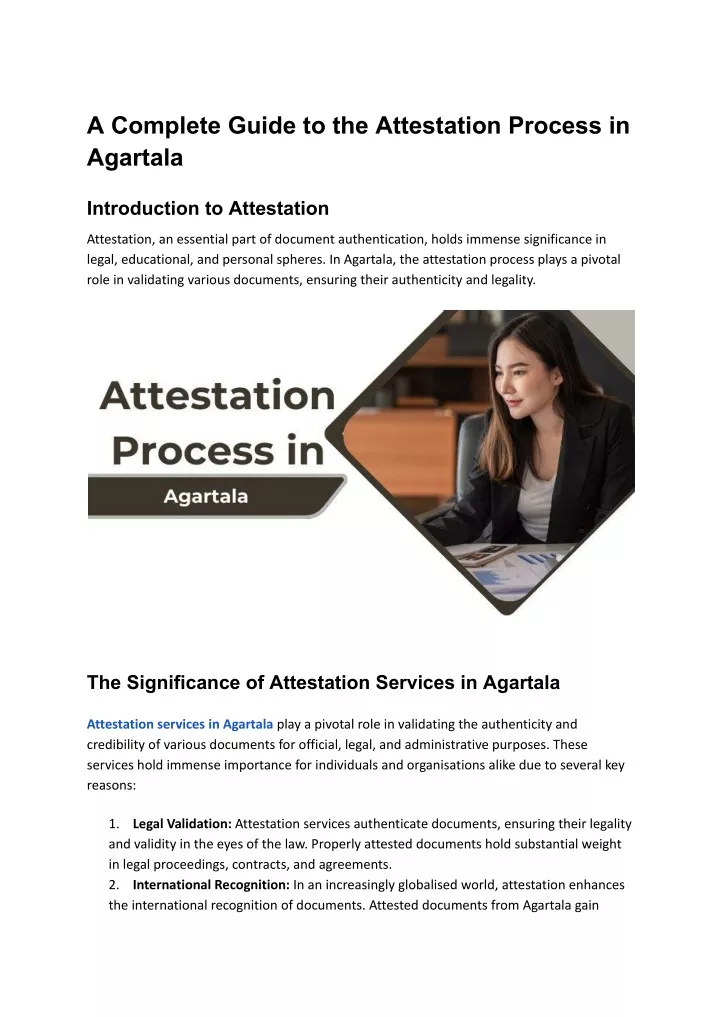 a complete guide to the attestation process