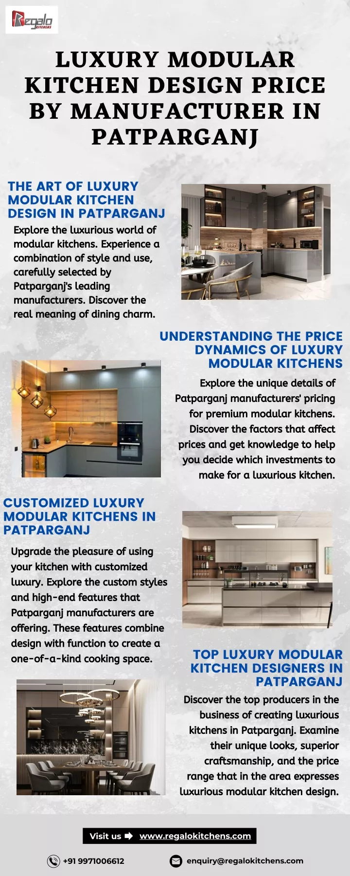 luxury modular kitchen design price