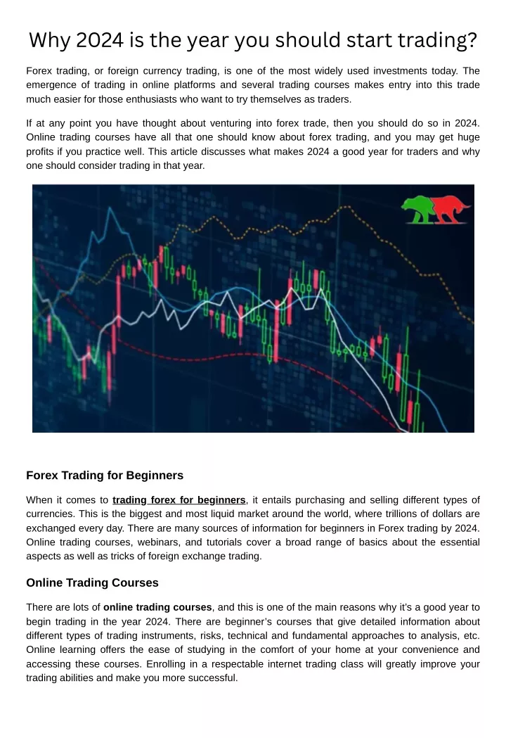 why 2024 is the year you should start trading