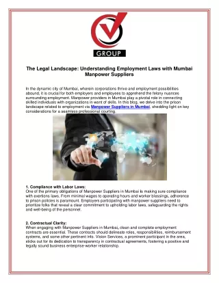The Legal Landscape Understanding Employment Laws with Mumbai Manpower Suppliers (2)