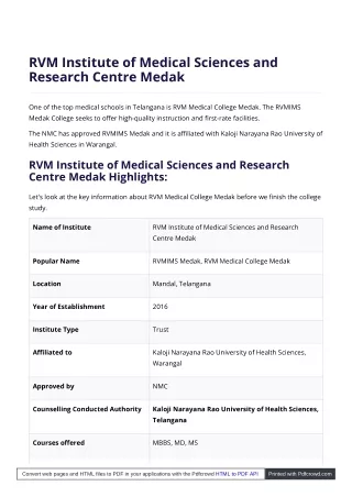 rvm institute of medical sciences and research