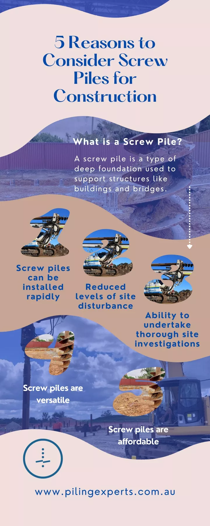 5 reasons to consider screw piles for construction
