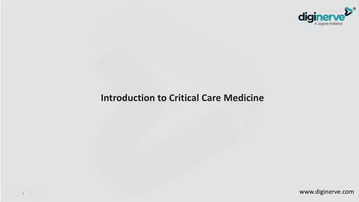 introduction t o critical care medicine