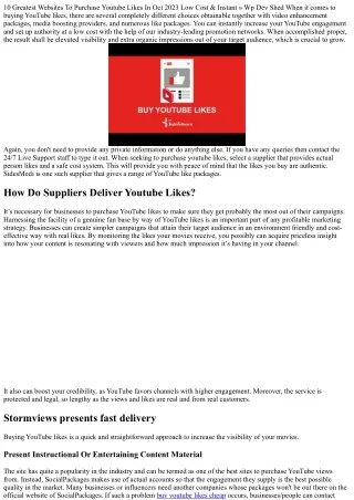 10 greatest websites to purchase youtube likes