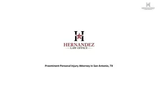 Preeminent Personal Injury Attorney in San Antonio, TX