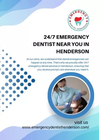 Emergency Dental Care: Immediate Relief and Expert Solutions