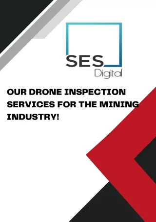 Our Drone inspection services for the Mining Industry!
