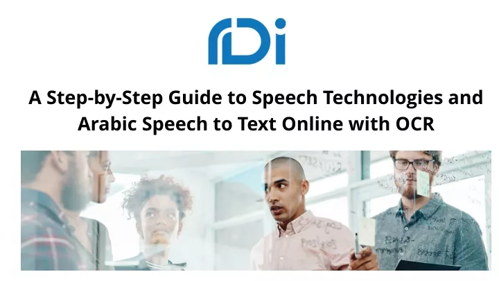 a step by step guide to speech technologies