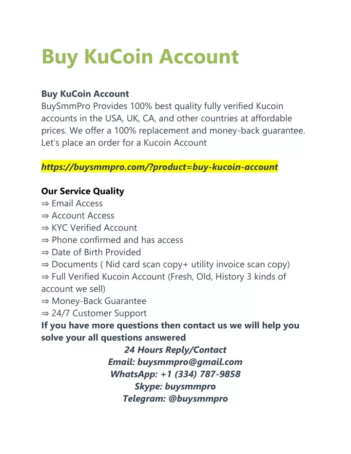 buy kucoin account buy kucoin account buysmmpro