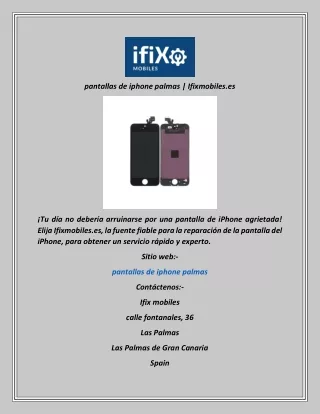 pantallas de iphone palmas  Ifixmobiles.es
