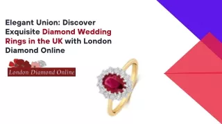 Elegant Union Discover Exquisite Diamond Wedding Rings in the UK with London Diamond Online