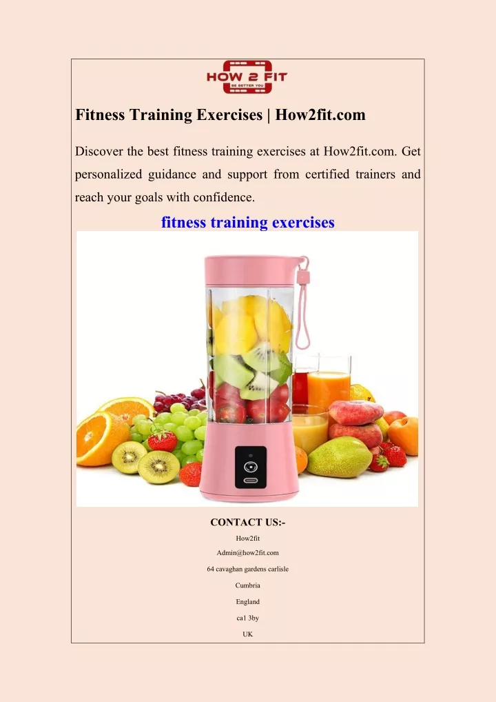 fitness training exercises how2fit com