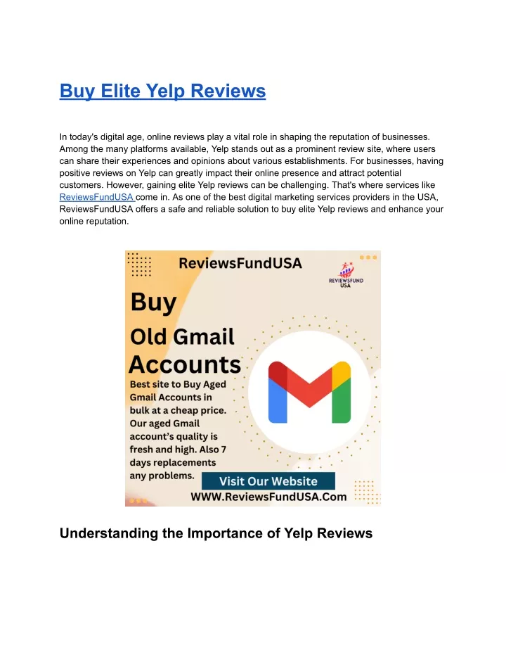 buy elite yelp reviews