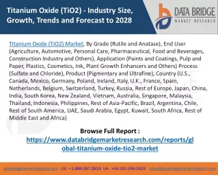 titanium oxide tio2 industry size growth trends