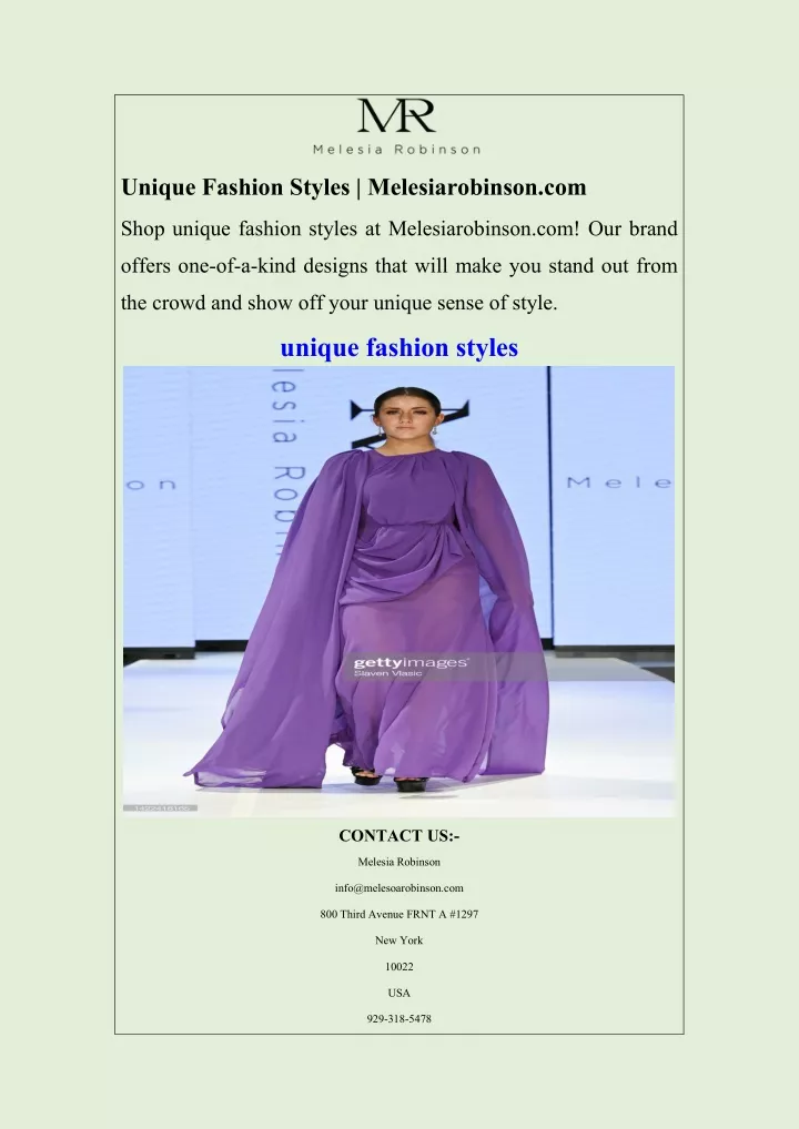 unique fashion styles melesiarobinson com
