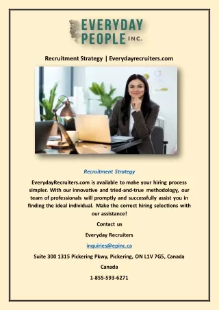 Recruitment Strategy | Everydayrecruiters.com