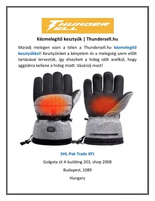 Kézmelegítő kesztyűk | Thundersell.hu