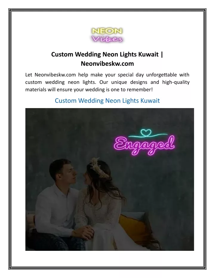 custom wedding neon lights kuwait neonvibeskw com