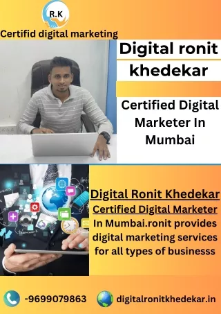 digital ronit  kherdekar- certified digital marketer in mumbai