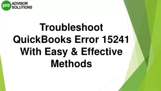 troubleshoot quickbooks error 15241 with easy