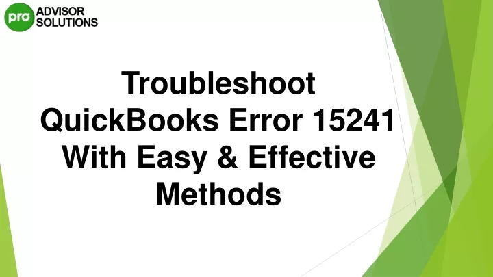 troubleshoot quickbooks error 15241 with easy