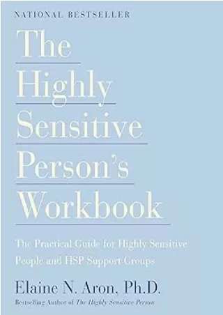 Download⚡️(PDF)❤️ The Highly Sensitive Person's Workbook
